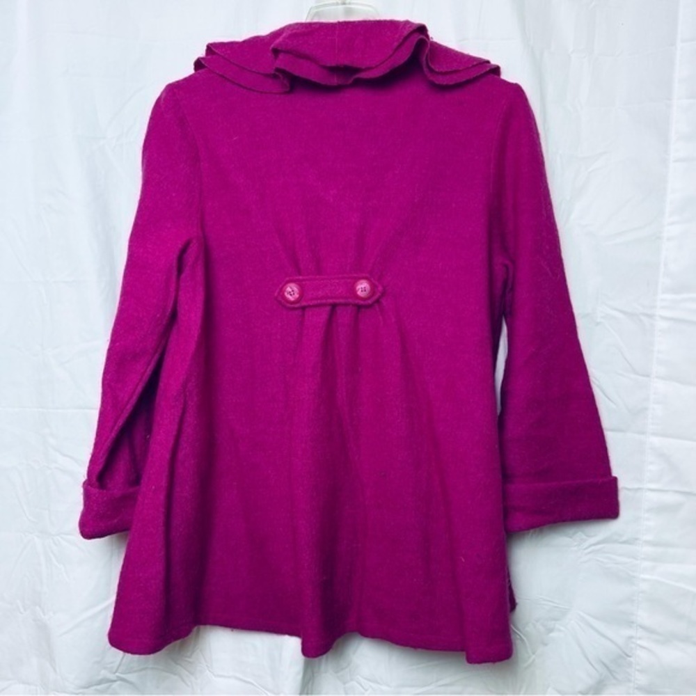 For Cynthia Fuchsia Blazer with Ruffle Detail - Picture 3 of 11